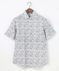 JOSEPH ABBOUD / ジョセフ アブード シャツ・ブラウス | 【日本製ジャージー使用・清涼感・イージーケア】シャンブレー ペイズリープリント シャツ