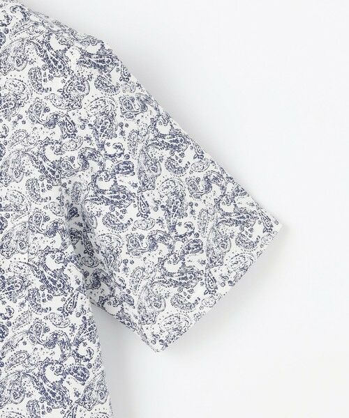 JOSEPH ABBOUD / ジョセフ アブード シャツ・ブラウス | 【日本製ジャージー使用・清涼感・イージーケア】シャンブレー ペイズリープリント シャツ | 詳細7