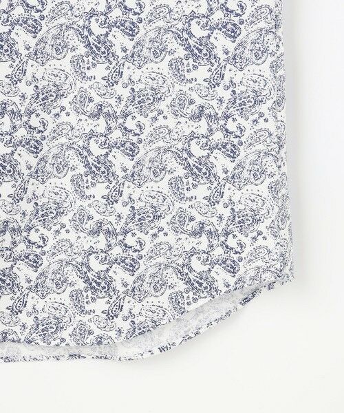 JOSEPH ABBOUD / ジョセフ アブード シャツ・ブラウス | 【日本製ジャージー使用・清涼感・イージーケア】シャンブレー ペイズリープリント シャツ | 詳細8