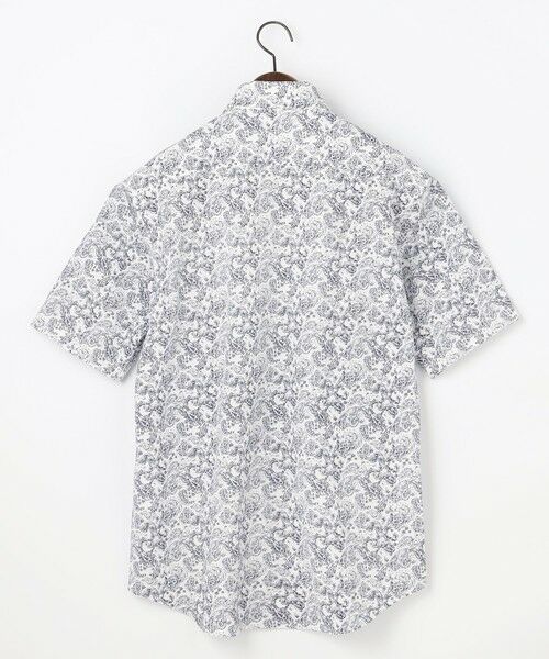 JOSEPH ABBOUD / ジョセフ アブード シャツ・ブラウス | 【日本製ジャージー使用・清涼感・イージーケア】シャンブレー ペイズリープリント シャツ | 詳細9