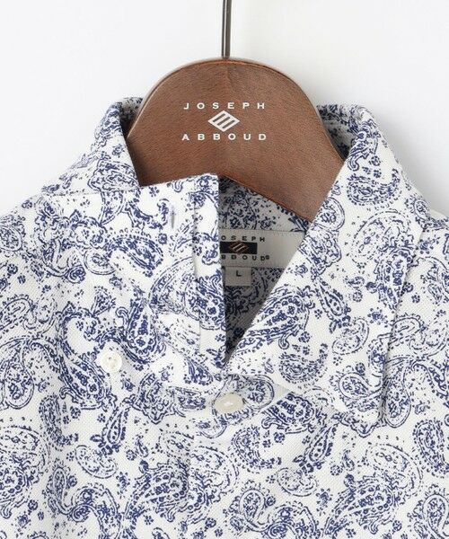 JOSEPH ABBOUD / ジョセフ アブード シャツ・ブラウス | 【日本製ジャージー使用・清涼感・イージーケア】シャンブレー ペイズリープリント シャツ | 詳細5