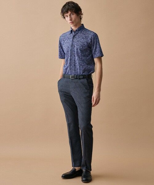 JOSEPH ABBOUD / ジョセフ アブード シャツ・ブラウス | 【日本製ジャージー使用・清涼感・イージーケア】シャンブレー ペイズリープリント シャツ | 詳細11