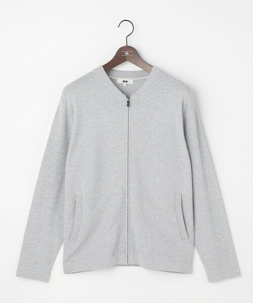 JOSEPH ABBOUD / ジョセフ アブード カーディガン・ボレロ | 【サステイナブル・オーガニックコットン使用】オーガニッククールニットジップ カーディガン（ライトグレー系）