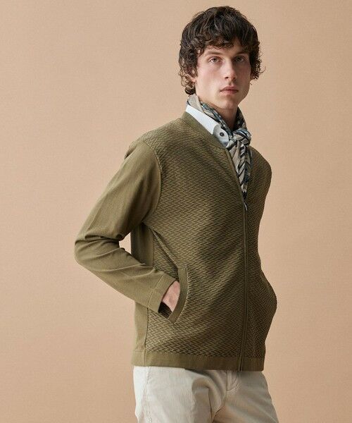 JOSEPH ABBOUD / ジョセフ アブード カーディガン・ボレロ | 【サステイナブル・オーガニックコットン使用】オーガニッククールニットジップ カーディガン | 詳細11