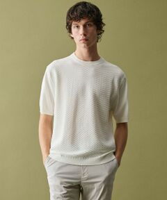 JOSEPH ABBOUD / ジョセフ アブード ニット・セーター | 【サステイナブル・オーガニックコットン使用】オーガニッククール ニット Tシャツ