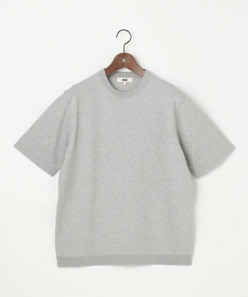 JOSEPH ABBOUD / ジョセフ アブード ニット・セーター | 【サステイナブル・オーガニックコットン使用】オーガニッククール ニット Tシャツ（ライトグレー系）
