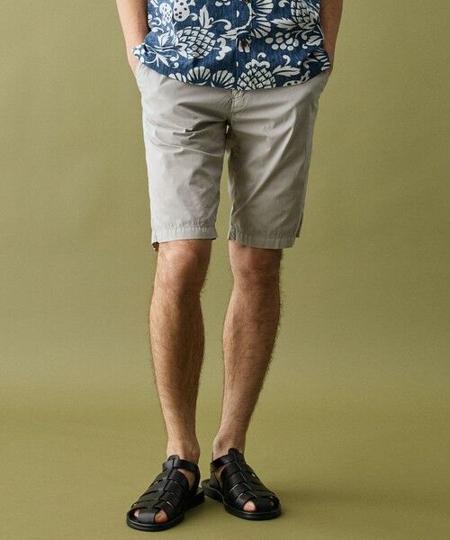JOSEPH ABBOUD / ジョセフ アブード その他パンツ | 【ウエストも伸びる!/JAPANファブリック】ヴィンテージコットンストレッチ ショート パンツ（ライトグレー系）