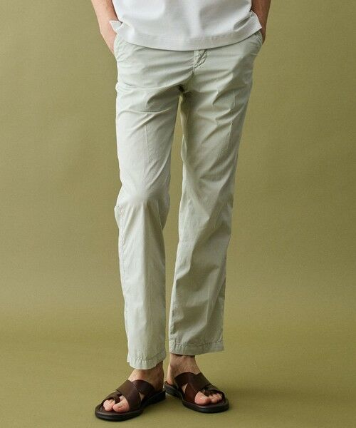 JOSEPH ABBOUD / ジョセフ アブード その他パンツ | 【ウエストも伸びる!/JAPANファブリック】ヴィンテージコットン ストレッチ パンツ（ライトグリーン系）