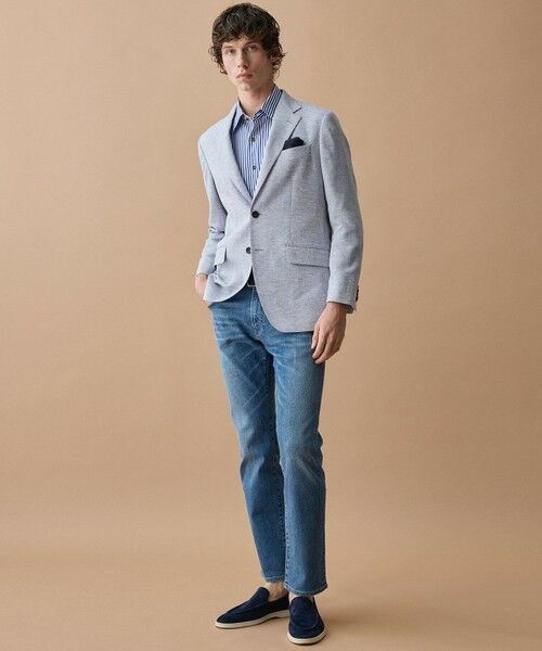 JOSEPH ABBOUD / ジョセフ アブード デニムパンツ | 【JAPANファブリック/ストレッチ/軽量】ライトオンス ストレッチ デニム パンツ | 詳細4