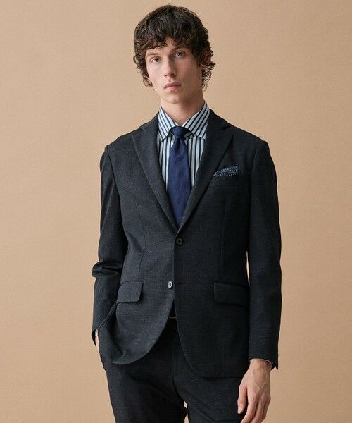 JOSEPH ABBOUD / ジョセフ アブード ネクタイ | 【イタリア生地・日本製】ジャカードペイズリー ネクタイ（ネイビー系）