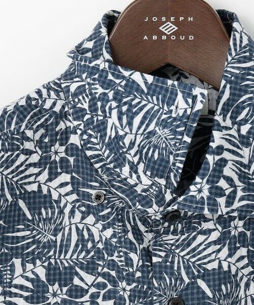 JOSEPH ABBOUD / ジョセフ アブード シャツ・ブラウス | 【キングサイズ・清涼・JAPANファブリック】ビッグリーフサッカープリント 半袖シャツ | 詳細5