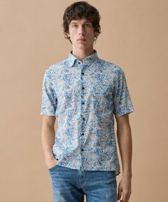 JOSEPH ABBOUD / ジョセフ アブード シャツ・ブラウス | 【キングサイズ・清涼・JAPANファブリック】パナマボイルリゾートプリントシャツ
