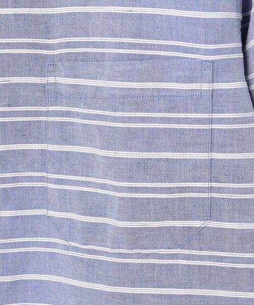 JOSEPH ABBOUD / ジョセフ アブード シャツ・ブラウス | 【リネンブレンド】コットンリネン ボイルコード 七分袖 バンドカラー シャツ | 詳細8