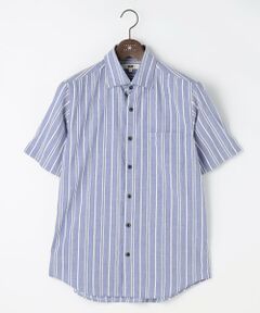 JOSEPH ABBOUD / ジョセフ アブード シャツ・ブラウス | 【清涼・リネンブレンド】コットンリネン ボイルコード　半袖 シャツ