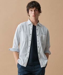 JOSEPH ABBOUD / ジョセフ アブード シャツ・ブラウス | 【2WAY】リバーシブルストライプ 七分袖 シャツ