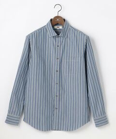 JOSEPH ABBOUD / ジョセフ アブード シャツ・ブラウス | 【シルク混・上質】シルクコットンストライプ シャツ