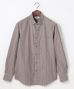JOSEPH ABBOUD / ジョセフ アブード シャツ・ブラウス | 【シルク混・上質】シルクコットンストライプ シャツ