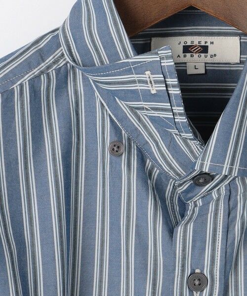 JOSEPH ABBOUD / ジョセフ アブード シャツ・ブラウス | 【シルク混・上質】シルクコットンストライプ シャツ | 詳細5