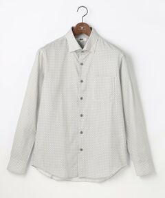 JOSEPH ABBOUD / ジョセフ アブード シャツ・ブラウス | 【オーガニックコットン使用・JAPANファブリック】ジオメトリックプリントシャツ