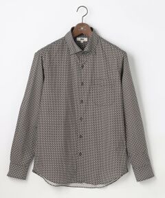 JOSEPH ABBOUD / ジョセフ アブード シャツ・ブラウス | 【オーガニックコットン使用・JAPANファブリック】ジオメトリックプリントシャツ