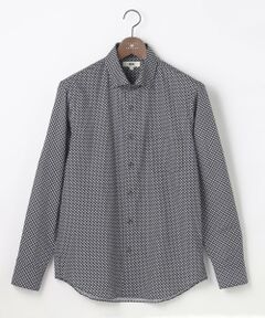 JOSEPH ABBOUD / ジョセフ アブード シャツ・ブラウス | 【オーガニックコットン使用・JAPANファブリック】ジオメトリックプリントシャツ