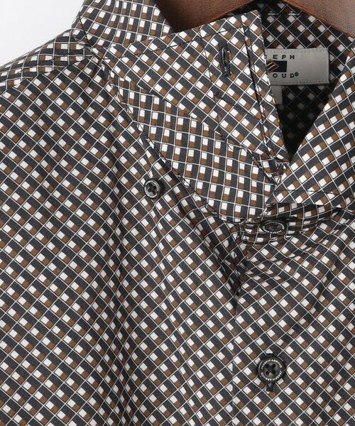 JOSEPH ABBOUD / ジョセフ アブード シャツ・ブラウス | 【オーガニックコットン使用・JAPANファブリック】ジオメトリックプリントシャツ | 詳細4
