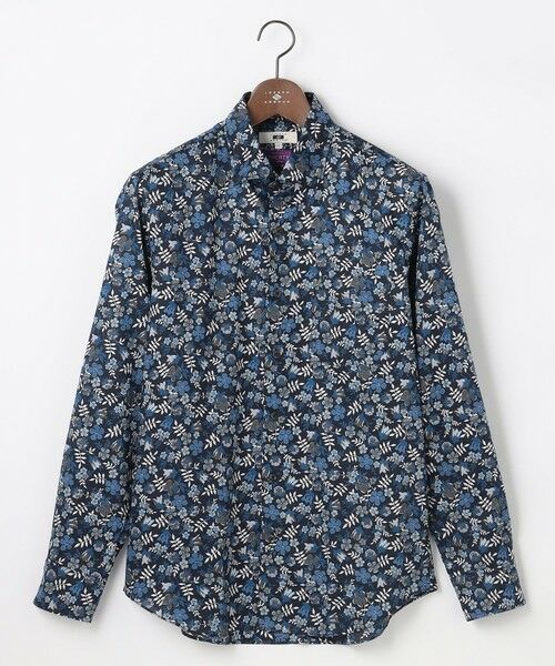 JOSEPH ABBOUD / ジョセフ アブード シャツ・ブラウス | 【ジョセフ・アブード氏セレクト・英国LIBERTY社】リバティ シャツ（ネイビー系6）