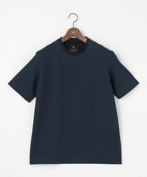 JOSEPH ABBOUD / ジョセフ アブード カットソー | 【オーガニックコットン使用・MADE IN JAPAN】千鳥ジャカード Tシャツ | 詳細1