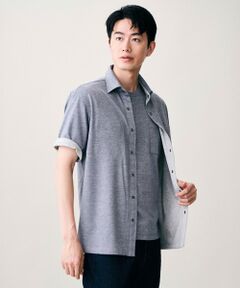 JOSEPH ABBOUD / ジョセフ アブード シャツ・ブラウス | 【ジャージー素材・ストレッチ】バーシブルジャージー シャツ