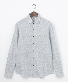 JOSEPH ABBOUD / ジョセフ アブード シャツ・ブラウス | 【キングサイズ・ジャージー素材・ストレッチ】 ECO コットンプリントジャージーシャツ