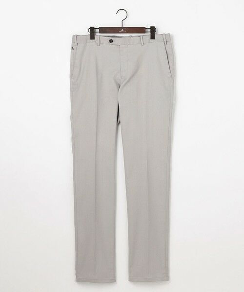 JOSEPH ABBOUD / ジョセフ アブード その他パンツ | 【キングサイズ・ウエストも伸びる!/JAPANファブリック】シャンブレードビーストレッチ パンツ（ライトグレー系）