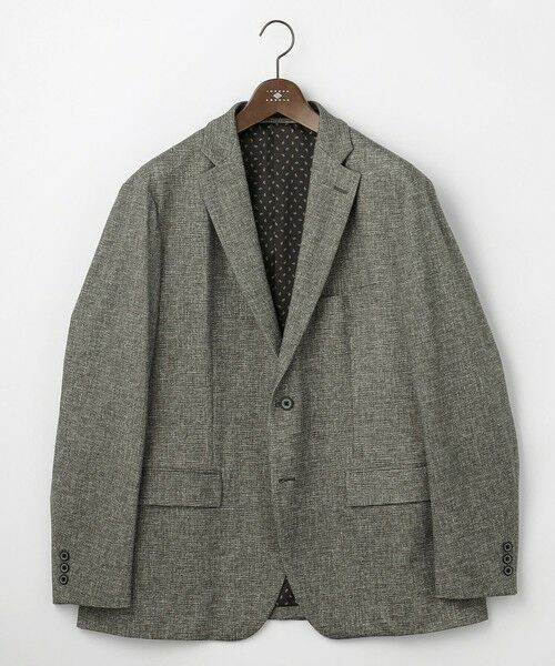 JOSEPH ABBOUD / ジョセフ アブード テーラードジャケット | 【キングサイズ・ストレッチ/ジャージ素材】エアロムリネジャージー ジャケット（カーキ系）