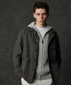 JOSEPH ABBOUD / ジョセフ アブード Gジャン・デニムジャケット | 【オーガニックコットン使用】ヘリンボンストレッチデニムワーク ジャケット
