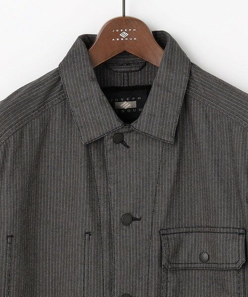 JOSEPH ABBOUD / ジョセフ アブード Gジャン・デニムジャケット | 【オーガニックコットン使用】ヘリンボンストレッチデニムワーク ジャケット | 詳細10