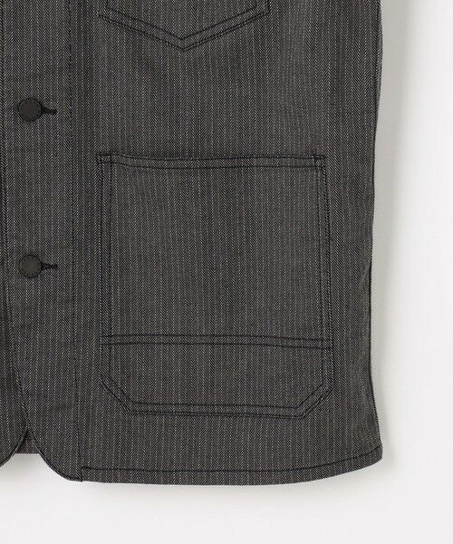 JOSEPH ABBOUD / ジョセフ アブード Gジャン・デニムジャケット | 【オーガニックコットン使用】ヘリンボンストレッチデニムワーク ジャケット | 詳細12