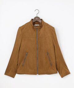JOSEPH ABBOUD / ジョセフ アブード レザーブルゾン・ジャケット | 【家庭で洗える/ストレッチ/スウェードタッチ】ウォッシャブルスウェード ライダース