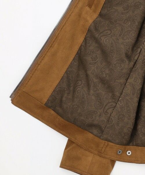 JOSEPH ABBOUD / ジョセフ アブード レザーブルゾン・ジャケット | 【家庭で洗える/ストレッチ/スウェードタッチ】ウォッシャブルスウェード ライダース | 詳細1