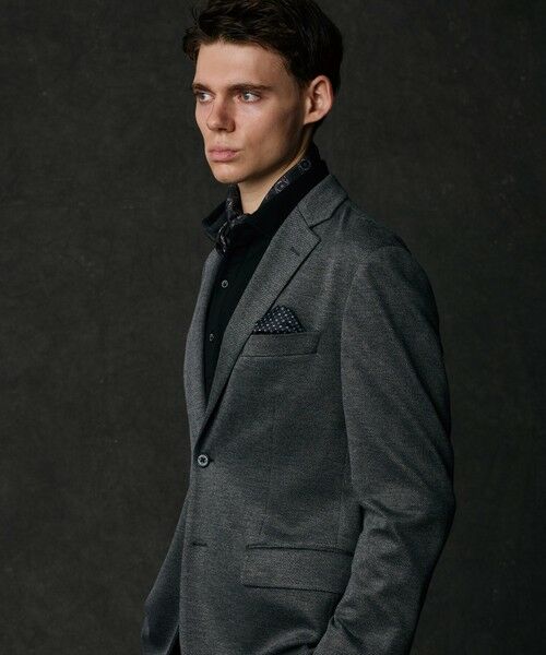 JOSEPH ABBOUD / ジョセフ アブード ポロシャツ | 【キングサイズ・ストレッチ/イージーケア】キャリーマンツイルジャカード ドレス ポロシャツ | 詳細8
