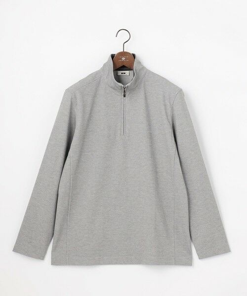 JOSEPH ABBOUD / ジョセフ アブード カットソー | 【キングサイズ/ストレッチ/イージーケア】キャリーマンツイルジャカード ハーフジップ カットソー | 詳細7