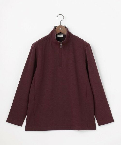 JOSEPH ABBOUD / ジョセフ アブード カットソー | 【キングサイズ/ストレッチ/イージーケア】キャリーマンツイルジャカード ハーフジップ カットソー | 詳細11