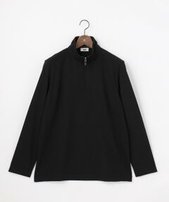 JOSEPH ABBOUD / ジョセフ アブード カットソー | 【上質感/ストレッチ/イージーケア】キャリーマンツイルジャカード ハーフジップ カットソー