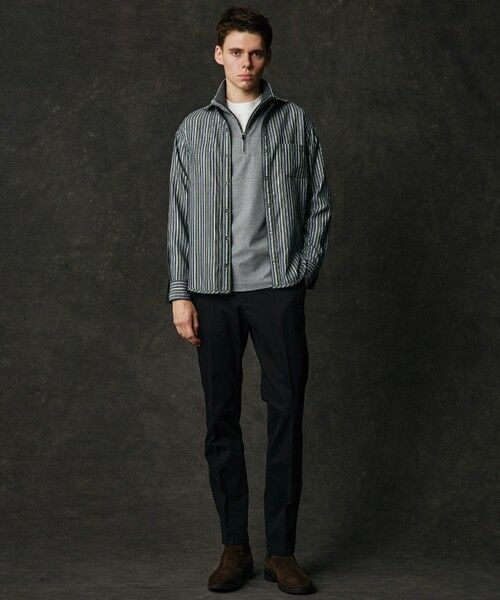 JOSEPH ABBOUD / ジョセフ アブード カットソー | 【上質感/ストレッチ/イージーケア】キャリーマンツイルジャカード ハーフジップ カットソー | 詳細5
