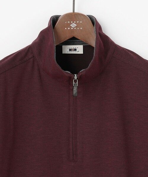 JOSEPH ABBOUD / ジョセフ アブード カットソー | 【上質感/ストレッチ/イージーケア】キャリーマンツイルジャカード ハーフジップ カットソー | 詳細17
