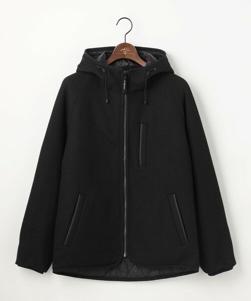 JOSEPH ABBOUD / ジョセフ アブード ブルゾン | 【リバーシブル/イージーケア/中綿/ウォッシャブル】ツィーディーフリース ブルゾン（ブラック系）