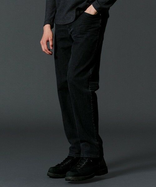 JOSEPH ABBOUD / ジョセフ アブード デニムパンツ | 【ストレッチ/5ポケット/あったかデニム】ウォームレイヤー デニム パンツ（ネイビー系）