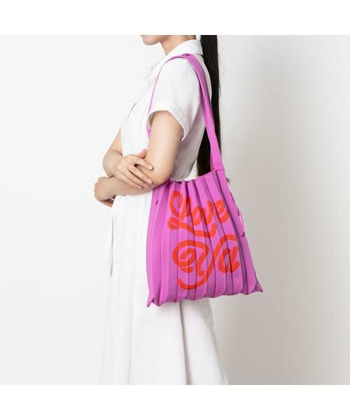 JOSEPH AND STACEY / ジョセフアンドステーシー トートバッグ | ラッキープリーツニット(M) ラブヤ | 詳細25