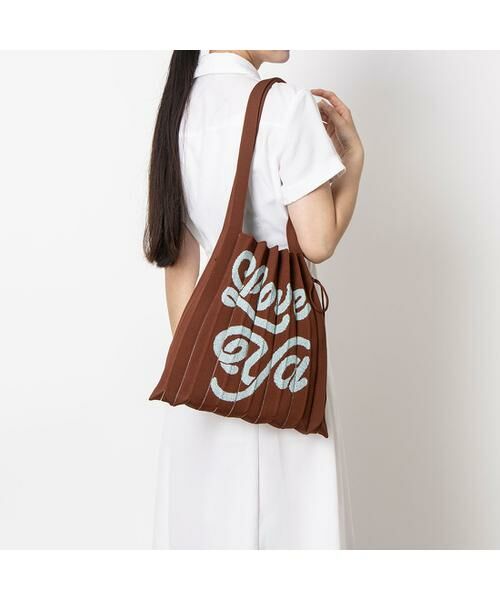 JOSEPH AND STACEY / ジョセフアンドステーシー トートバッグ | ラッキープリーツニット(M) ラブヤ | 詳細26