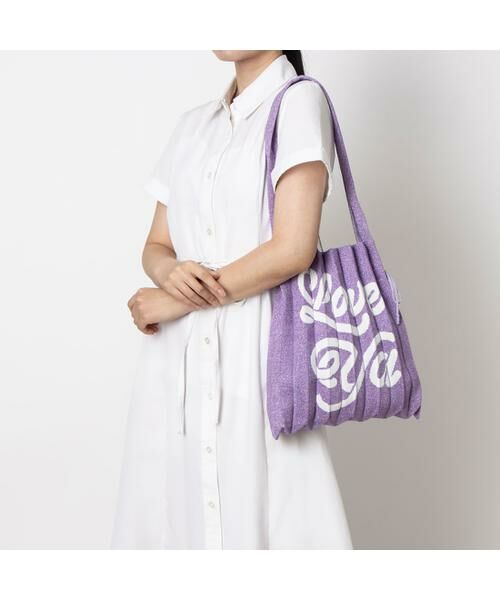 JOSEPH AND STACEY / ジョセフアンドステーシー トートバッグ | ラッキープリーツニット(M) ラブヤ | 詳細28