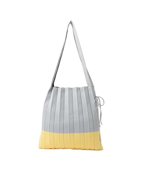 JOSEPH AND STACEY / ジョセフアンドステーシー トートバッグ | ラッキープリーツニットミックス(M)（イエロー）