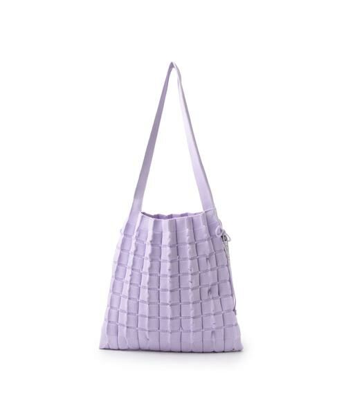 JOSEPH AND STACEY / ジョセフアンドステーシー トートバッグ | ラッキープリーツニットフィオーリ(M)（ライラック系1）